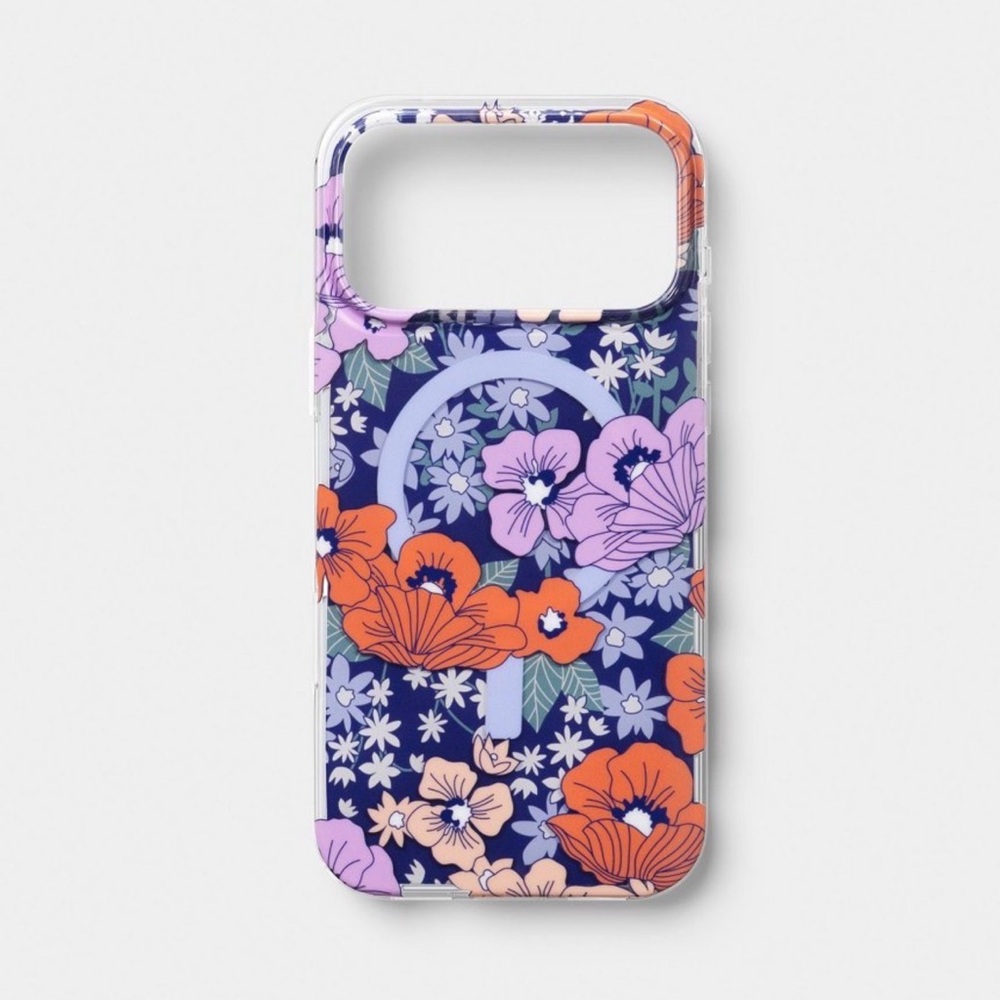 iPhone 17 Pro Max Phone Case heyday MagSafe Floral - Navy, Lavender, Coral